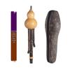 Natural Nine-Hole Unglazed Gourd Flute in C-flat, B-flat, D-flat, G-flat, and F-flat Keys for Adults