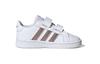 adidas Neo GRAND COURT Cushioning Low Top Skateboard Shoes White Infant And Toddler EF0116