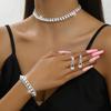 Bridal jewelry set: necklace, earrings, bracelet - elegant pearl collection