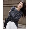 Demana Women's Embroidered Round Neck Winter Sweatshirt