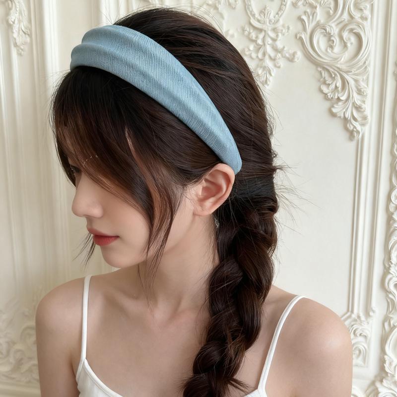 2025 Trendy Korean Wide-Brimmed Headband for Women - Fresh Style Hair Accessory
