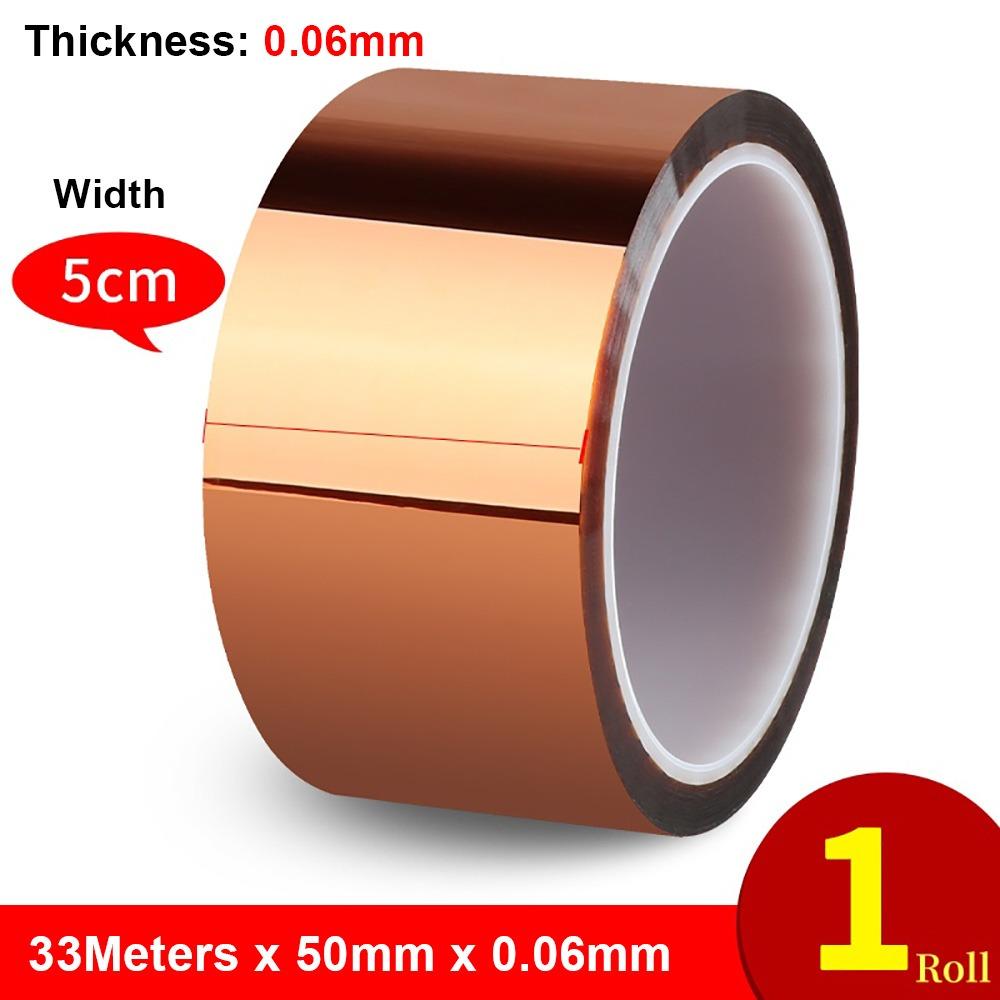 1Roll New 300 DegreeC BGA Tape 33Meters 5-40mm Polyimide Tape Anti-static High Temperature High Temp Tape Electrical Industry
