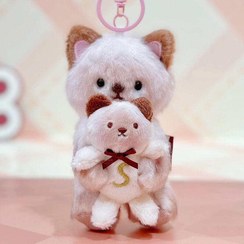 Hug me teddy bear doll keychain rabbit puppy cat