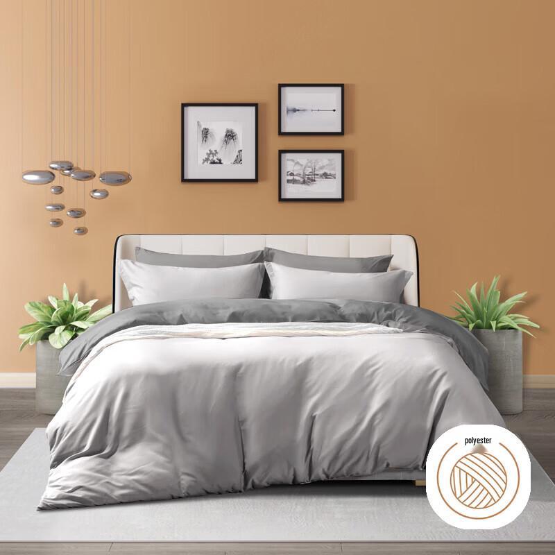 FUANNA Dream of Venice Grey 4-Piece Bedding Set