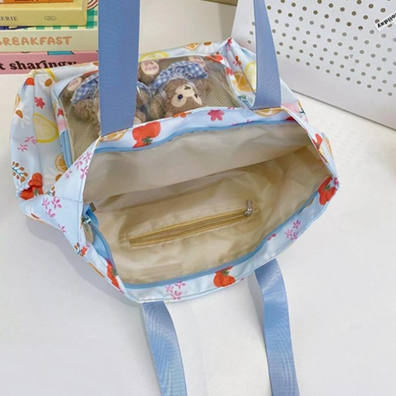 New Style Of Girls' Sweet Ulzzang Y2K Ita Bag Large Capacity Vacation Tote Bag Daily Commuting Casual Shoulder Bag