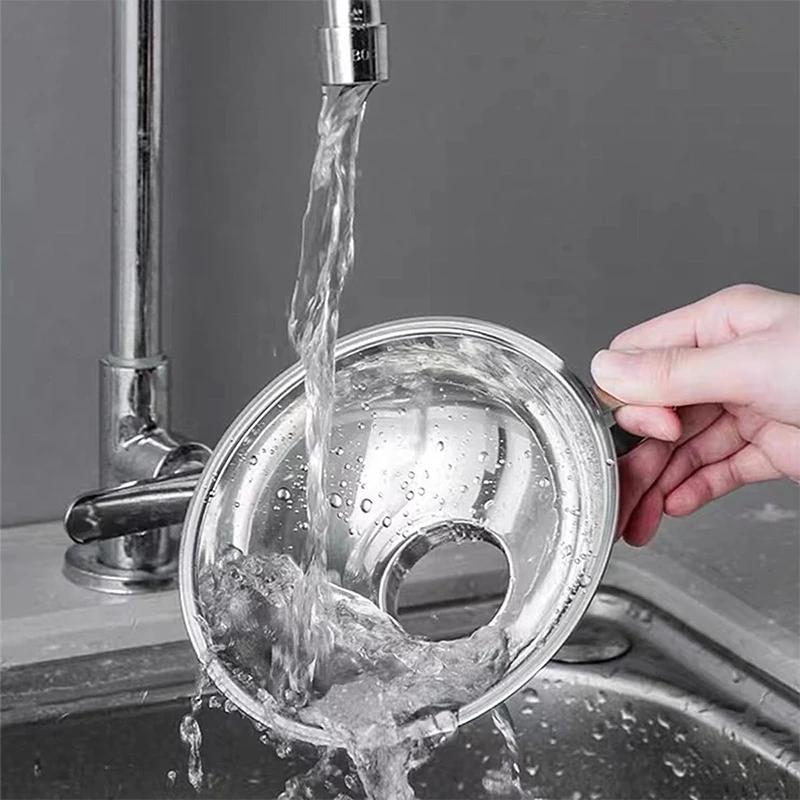 Stainless Steel Wide Mouth Canning Funnel Salad Dressing Liquid Funnel Hopper Filter Oil Funnel Kitchen Strainer Tools Gadgets
