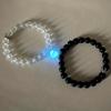 Fashionable and Minimalist 2-piece Set of Glass Bead Bracelets, Couple Night Light Bracelet Accessories