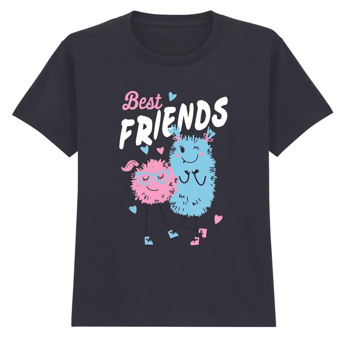 Best Friendly Monsters Cartoon Kids T-Shirt Boys Girls Cute Tee 110