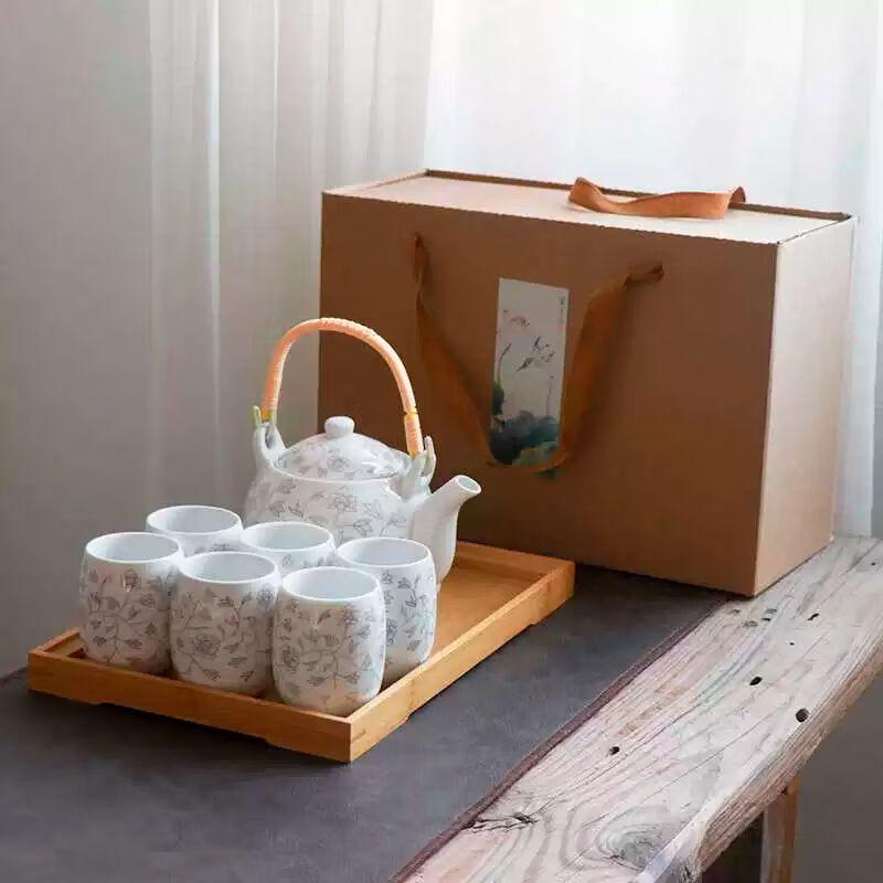 

Japanese Style Frosted Jingdezhen Ceramic Kung Fu Tea Set