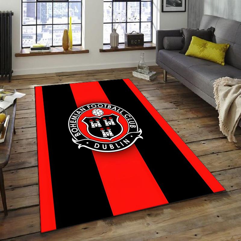1pc Football Team Design Area Rug - Non-Slip, Soft & Cozy Floor Mat for Living Room, Bedroom, Office - Indoor/Outdoor Decorative Carpet