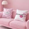 Classic Movie G-Gossip Girls Pillow Case Anti-Dustmite Pillowcase Invisible Zipper Silky Short Plush Sofa Cushion Cover