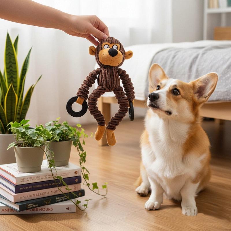 Bestseller Pet Dog Toys Soft Plush Indestructible Chew Toys Interactive Teeth Cleaning Molar Toys Pet Supplies Set
