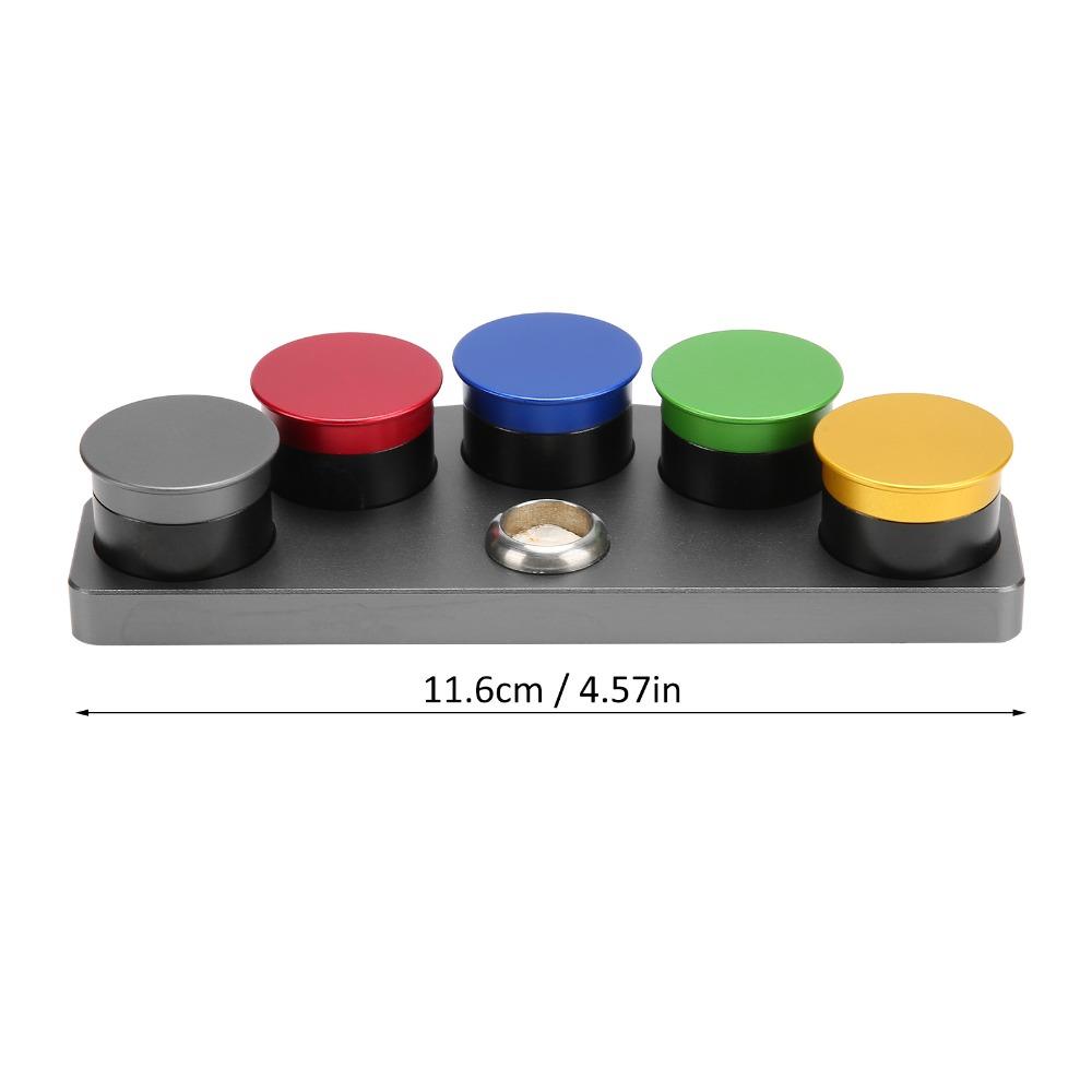 Durable 5 Colors Oil Dish 5-hole Anti-volatile Oil Cup Metal Ceramic Watch Tool Watch Repair