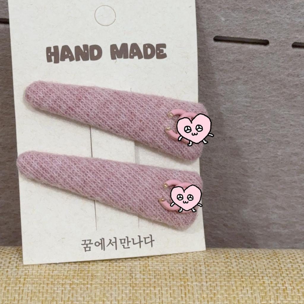 Chic Houndstooth Double C Hair Clip - Versatile Autumn & Winter Accessory