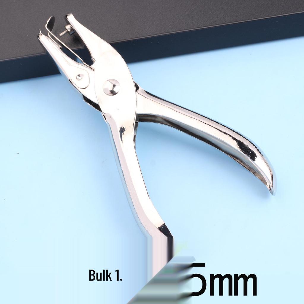 Handheld Metal Punch Pliers for Round Hole Paper Perforation and Perler Beads Binding.