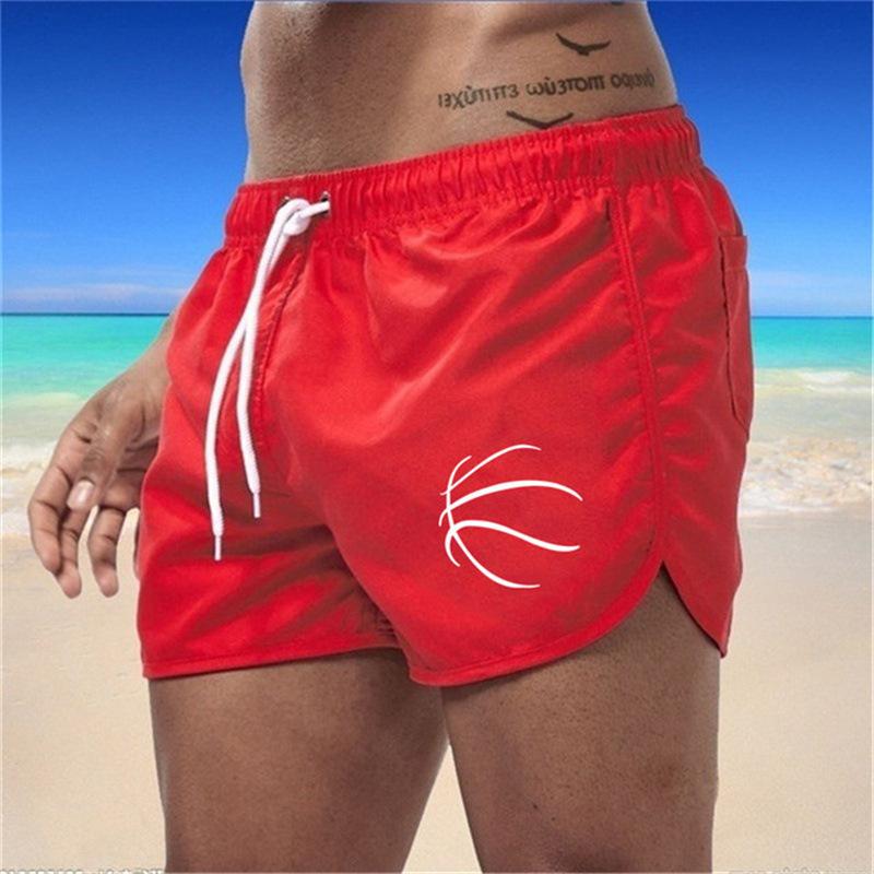 Fashionable Beach Pants, Men's Loose-fitting Shorts, Pure Colour Shorts for Outdoor Fitness