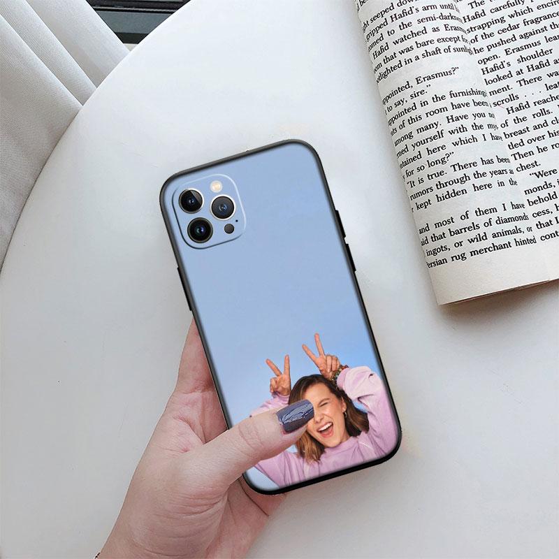 Millie Bobby Brown New High-End Cover Phone Case for iPhone 16 15 14 13 Pro Max Plus Mini