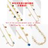Accessories, niche multi-star rhinestone fringed necklace women, simple single-layer knuckle chain necklace
