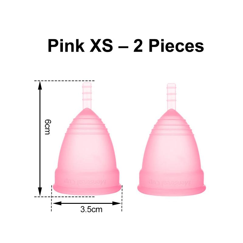 Medical Silicone Menstrual Cup – Leak-Free, Reusable Period Cup for Women, Up to 12 Hours Protection, Soft & Comfortable XS/S/L 4 Colors