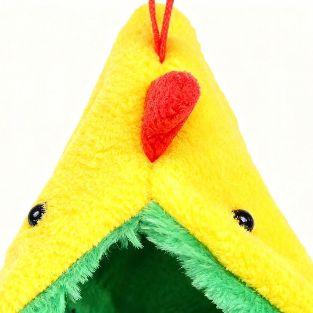 Bird Bed Hangable Winter Warm Resting Shelter Wooden Triangular Parrot Bed For Cockatiels Finches Home Pet Store