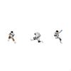 3 Pieces 1:64 Astronaut Figures DIY Scene Painted Space Desktop Decor Mini Figurines