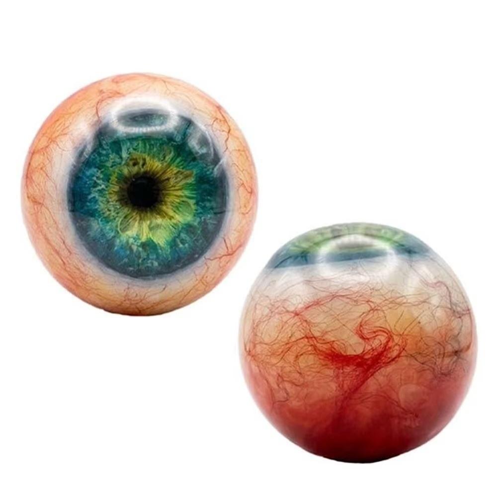 6cm Realistic Eyeball Resin Ornament with Base Creepy Eye Ball Decoration