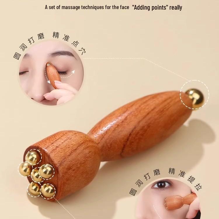 Rosewood Little Lotus Eye & Face Acupoint Massager - Muscle Stripping & Gua Sha Tool