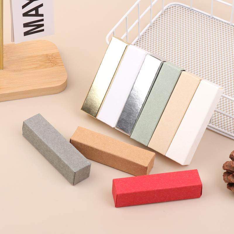 10Pcs Perfume Box 5Ml 10Ml Essential Oil Bottle Packaging Box Container Kraft Paper Tube Cardboard Boxes Lipstick Storage Box