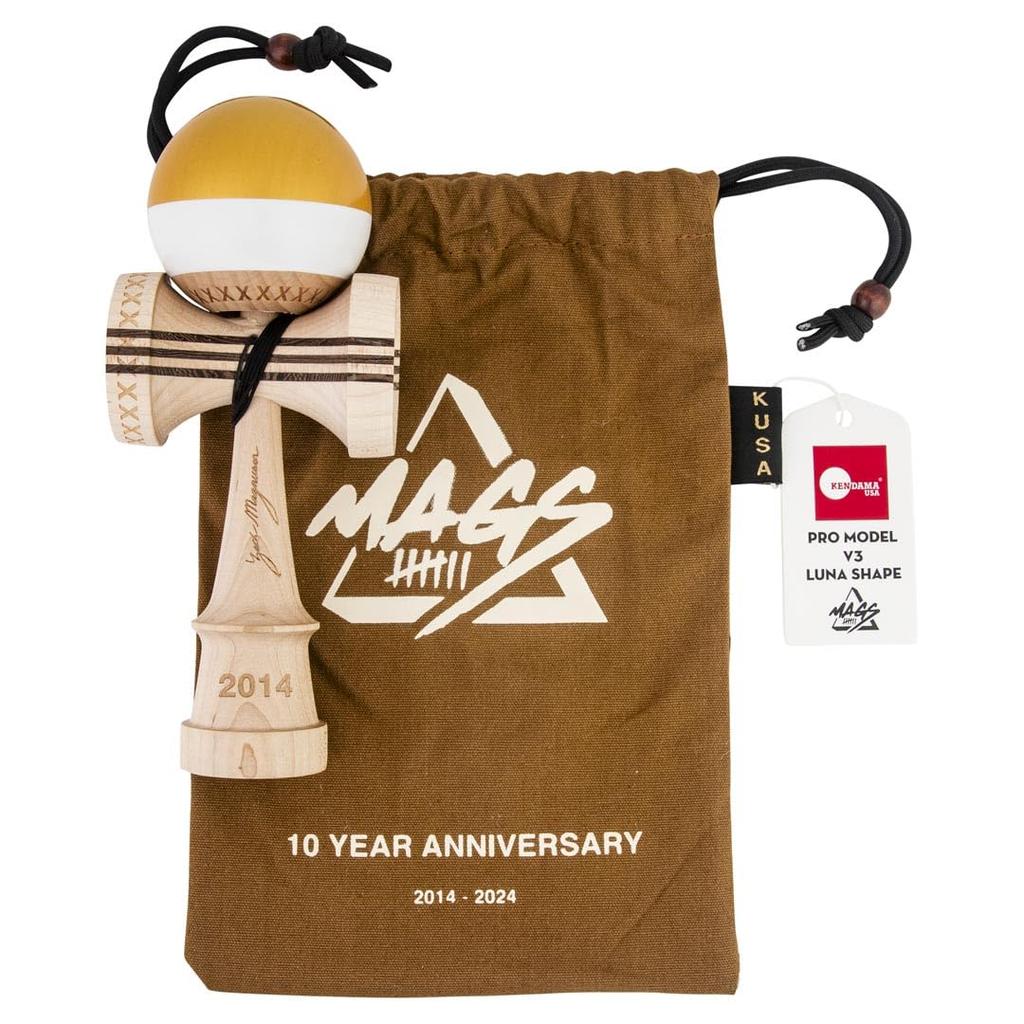 Kendama KENDAMA USA Zach Magnuson Pro Model 10th Anniversary Model PRO533 Silk Paint Model Improved Kendama Zach Magnuson Pro Model v3 Luna Shape