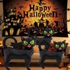 5pcs 3D Happy Halloween Flag Aluminum Film Halloween Decoration Props  Death Day