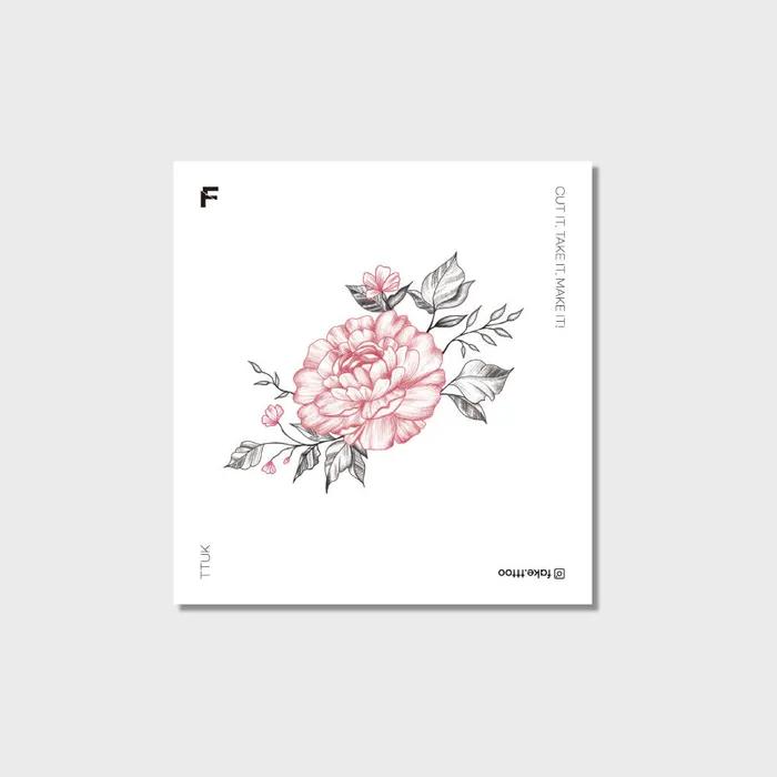 

розовый диван наклейка-тату