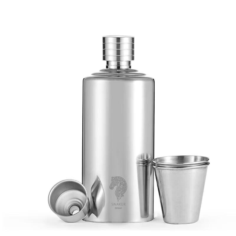 Sneike 316 Stainless Steel 500ml Portable Hip Flask