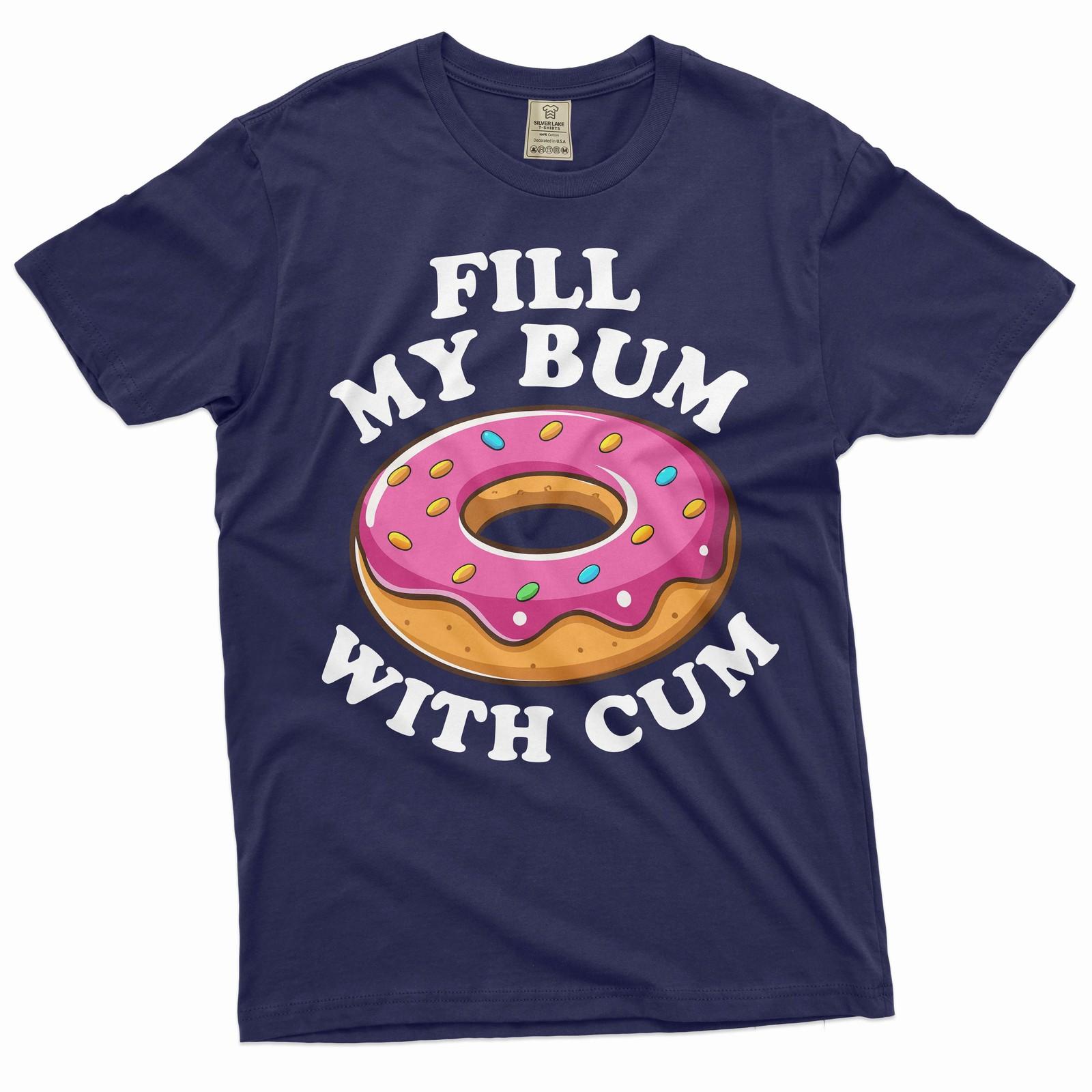 Funny Donut Shirt rude saying shirt adult humor shirt Humorous unisex gifts Tee S разноцветный