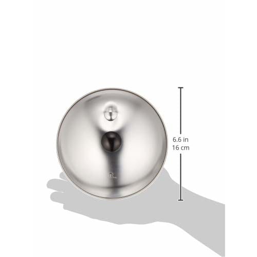 Endo Shoji Large Oyako Nabe Lid, 18-0 Stainless Steel Body with Phenolic Resin Handle, Made In Japan, AOY17001