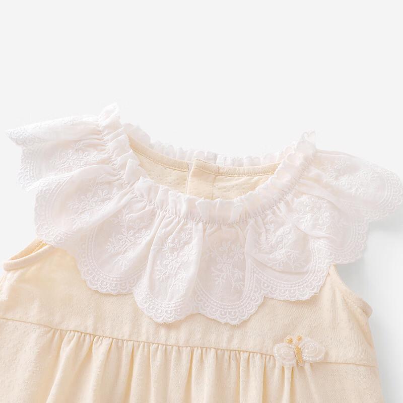 YEEHOO Baby Girl Summer Short Sleeve Romper