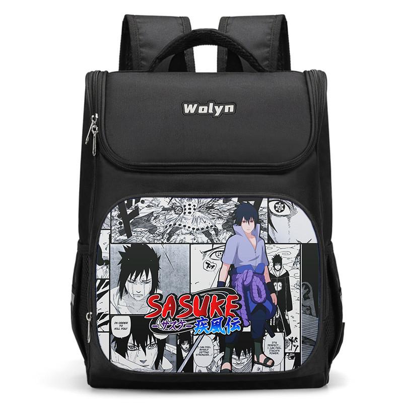 Large Capacity Naruto Sasuke Backpack For Boys And Girls 3d Double Layer