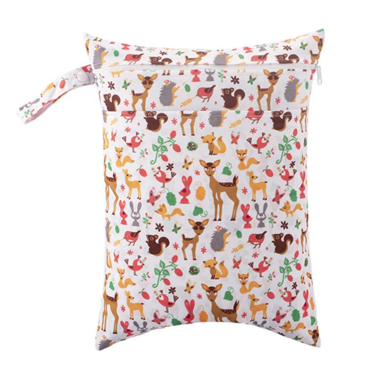 Washable Wet/Dry Separation Diaper Bag for Baby Clothes & Underwear
