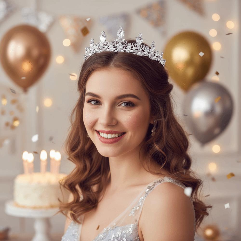 Rhinestone Baroque Pageant Crown Luxury Queen Princess Tiara Hair Ornaments Bridal Crown  Wedding