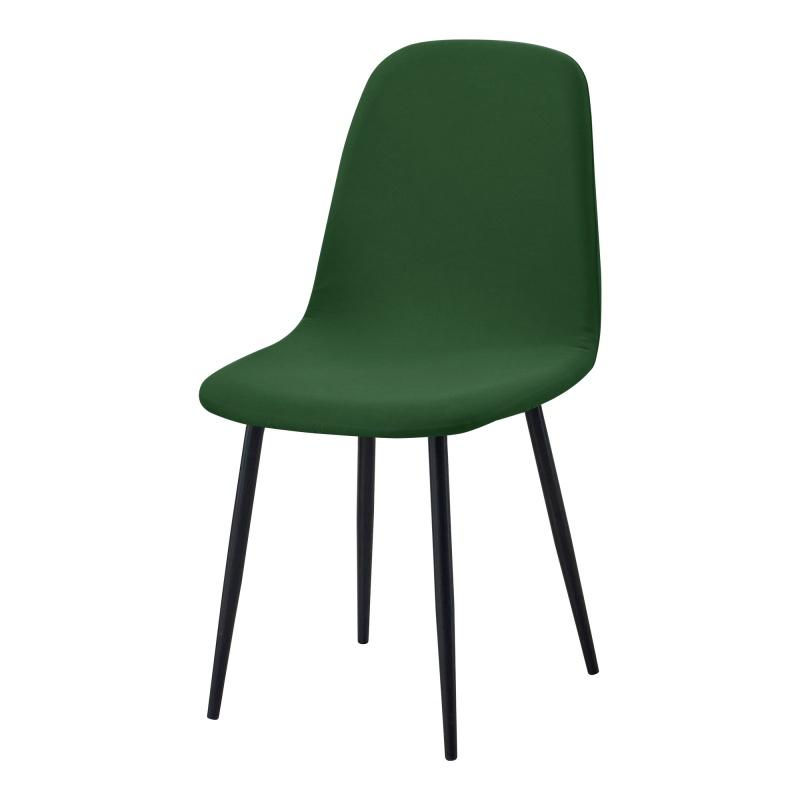 1pc Solid Color Shell Chair Cover Short Back Dining Chair Covers Anti-dirty All-inclusive Seat Slipcover for Home Wedding Decor