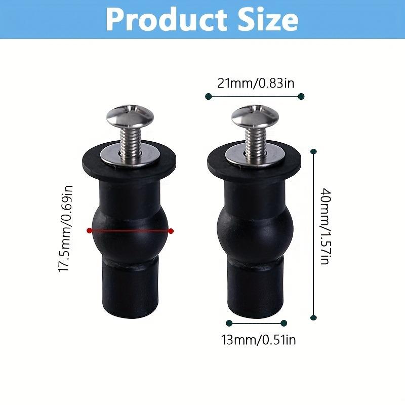 2/4 Balení Šrouby Panty Víka WC Rozpínací Gumové Horní Matice Upevnění WC Slepý Otvor Pro Rozbité Staré Panty Víka WC Nářadí