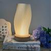 Nordic Study Bedroom Bedside Table Lamp Simple Pleated Rotating Decorative Night Light Luxury Home Creative Ornaments Gift Ideas