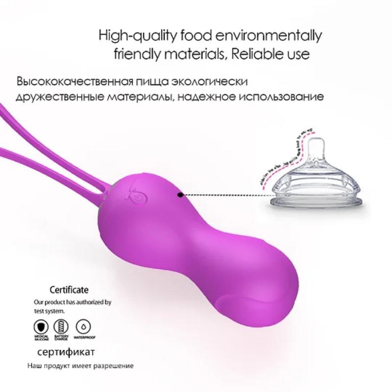 10 Geschwindigkeiten Vibrierendes Ei Übung Vagina Straffen Kegel Ball Ei Vibrator