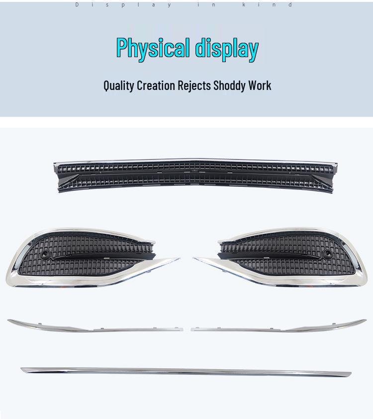 Maybach Style Mercedes E-Class E260L/E300L/E350L Front & Rear Bumper Trim & Grille Set