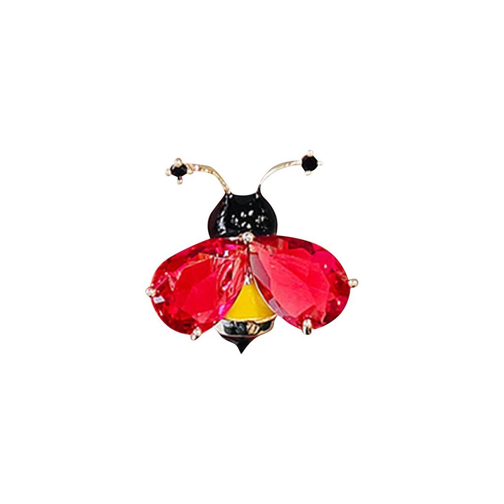 Brooch Girl Cute Crystal Bee Chest Flower Pin Suit Neck Needle Accessory
