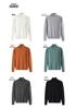 Men's Trendy High Neck Solid Color Winter Sweater - Casual Japanese Style Pullover Knitwear