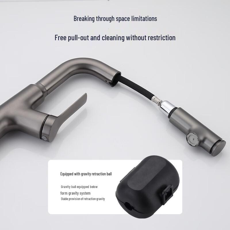 Xibao Mu Pull-Out Hot & Cold Basin Faucet