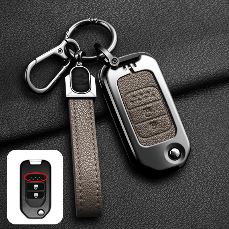 

Zinc Alloy Car Remote Key Case Cover For Honda Civic 4D 9Th Gen 10 Accord Xrv Life Jazz Crv Fit Keychain Shell Accessories