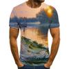 Men Leisure 3D Printing T Shirt Funny Fish Print Tees Men/Women T-shirt Hip Hop Streetwear Oversized Harajuku Tops