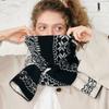 Knitted Fabric Christmas Scarf Snowflake Pattern Neck Wrap Gifts Knitted Scarf  for Women