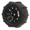 4PCS RC Tire Wheel Plastic Hub Rubber Black Strong Grip Pattern Shock Absorb RC Car Part for WLTOYS 144001 1/14 1/16 1/18